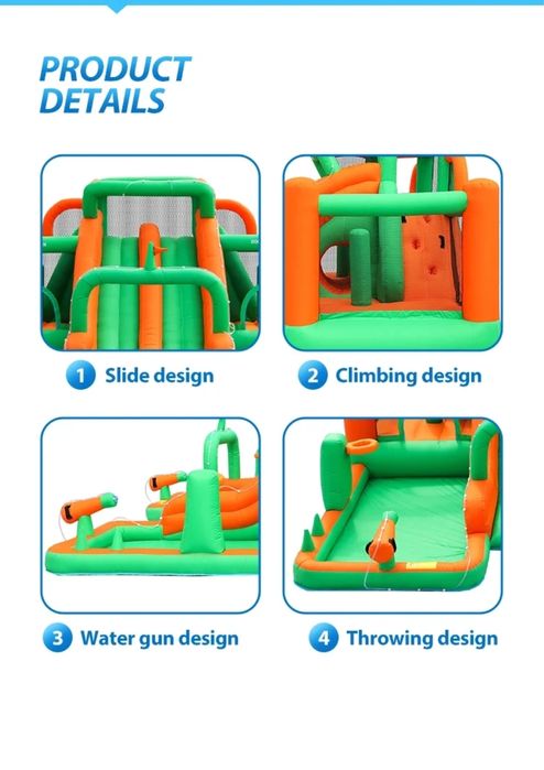 Детская надувная горка, игровой центр, надувной аквапарк