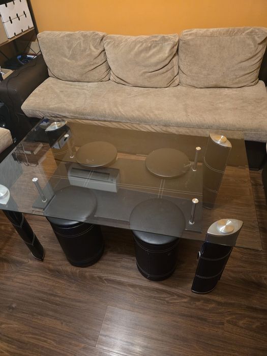 Маса с 4 стола венге