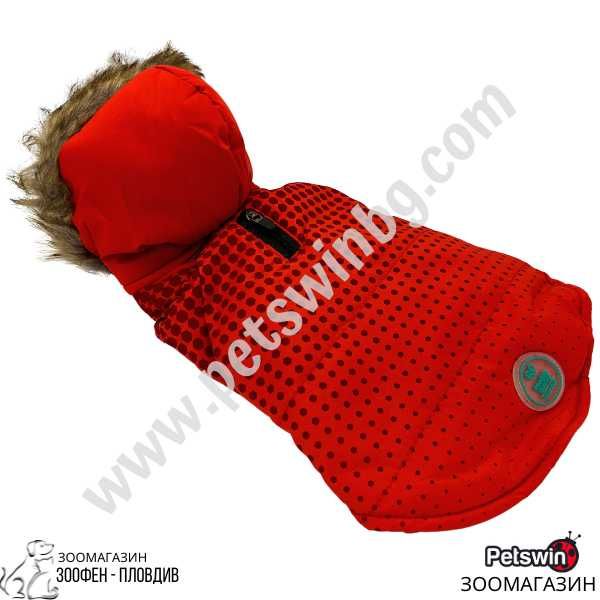 Яке за Куче/Коте - с Качулка - 7 размера - Red Dot - Червен - Freedog