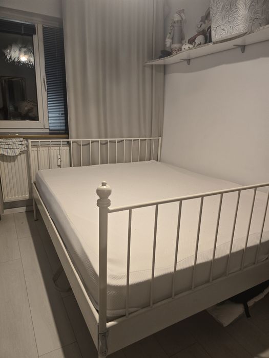 Pat Ikea 160x200 fier forjat alb