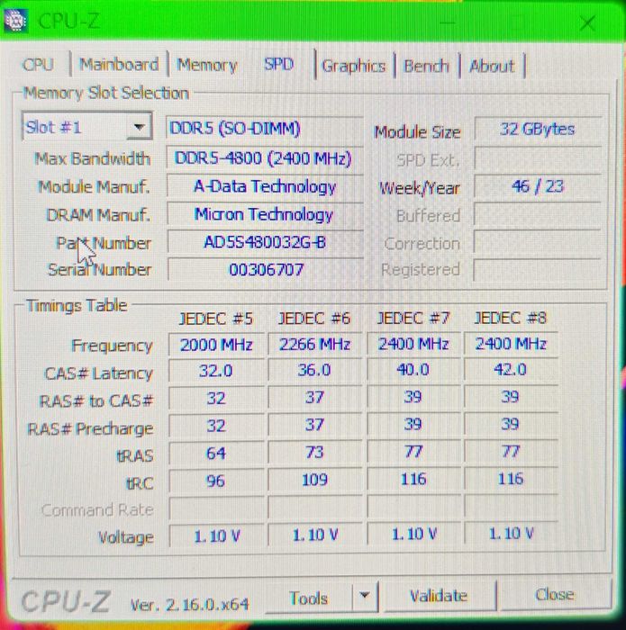 64GB DDR5 KIT / 2 по 32GB 4800MHz PC4 SODIMM Ram памет лаптоп