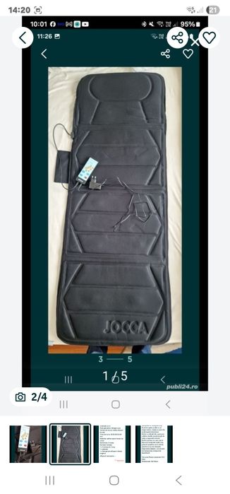 Saltea electrică masaj  cu Âncălzire