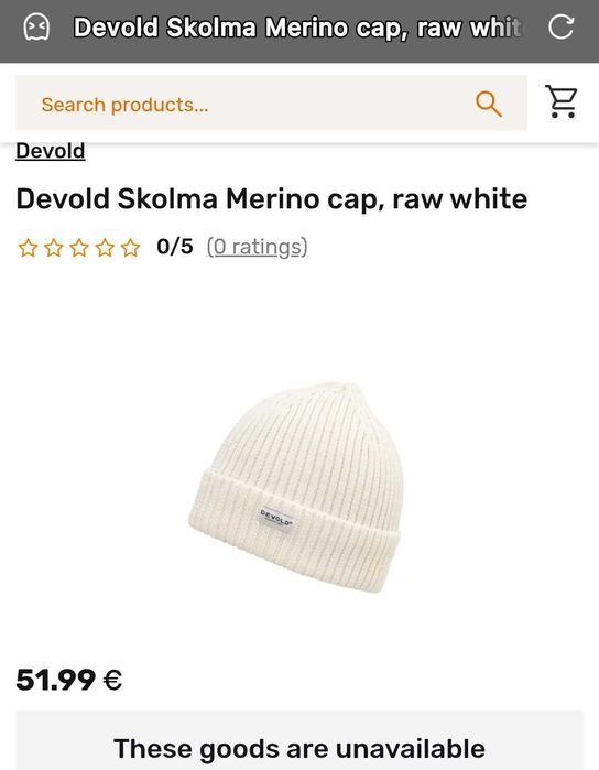 Devold Skolma Merino Beanie-Чисто Нова