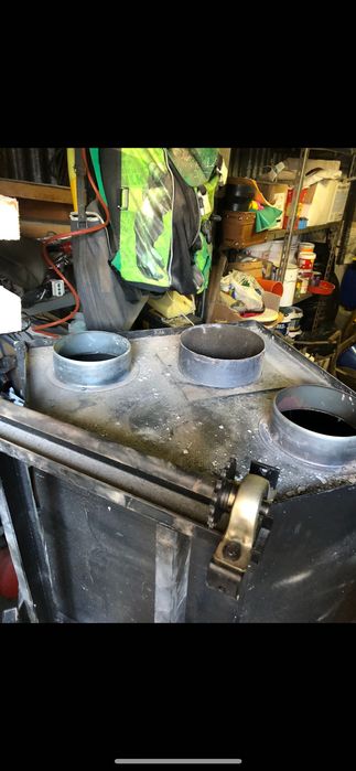 Камина на дърва с въздушна риза