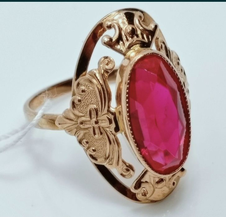 Золотое кольцо, проба 583 СССР, размер 19,5 антиквариат