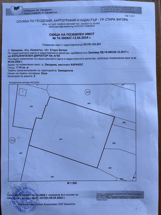 Парцел в Старите лозя над Лукойл