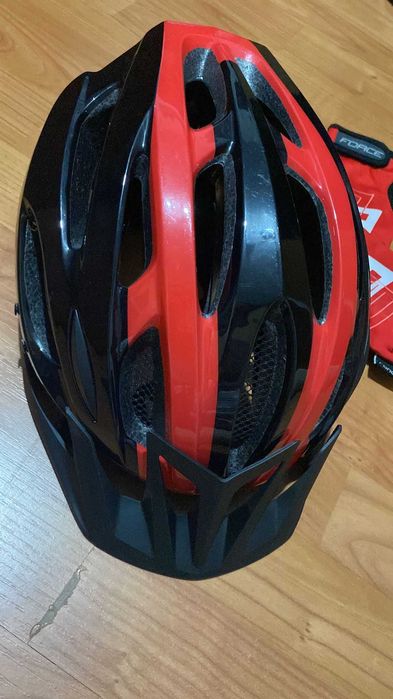 Set Cască de Ciclism Bbb Bhe - 35 + Mănuși de ciclism Force (L)