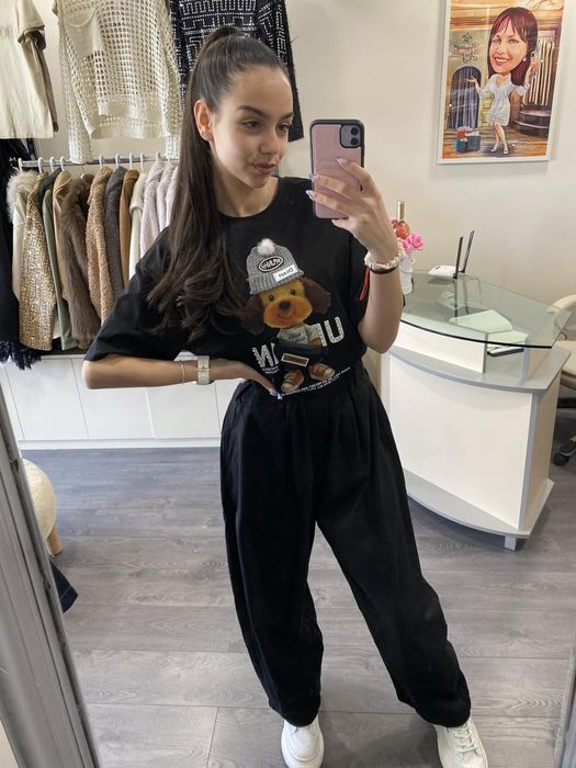 Сладка блузка с кученце налична в размер S/M и L/XL