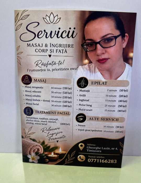 Masaj/ Cosmetica