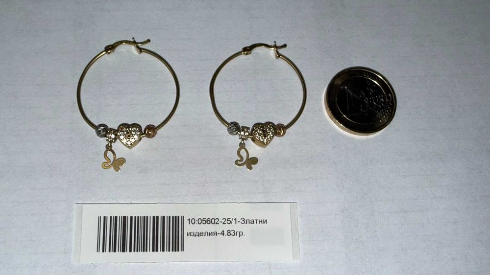 Златни дамски обеци - 4.83гр. - 14к