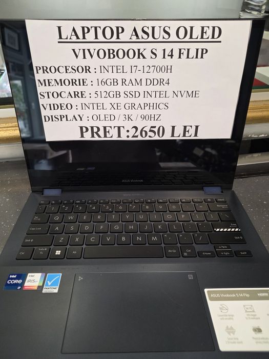 Laptop Asus Oled Vivobook s14 Flip