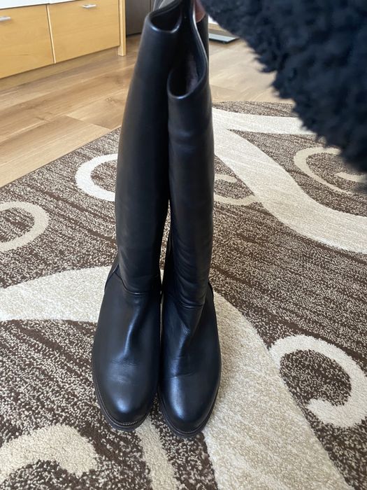 Cizme lungi de piele, mărimea 38