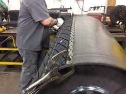 Cauciucare tamburi benzi transportoare. Kit de montaj pe teren