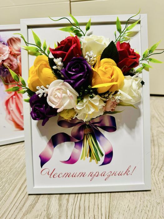 Картина със сапунени рози