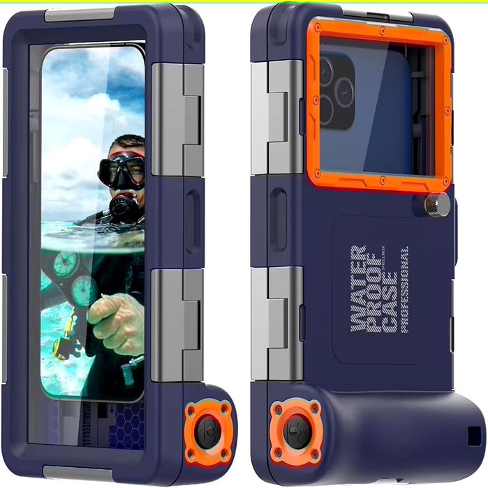 Carcasă subacvatică SHELLBOX 2nd Gen | Waterproof 15 m | iPhone & Samsung | Completă
