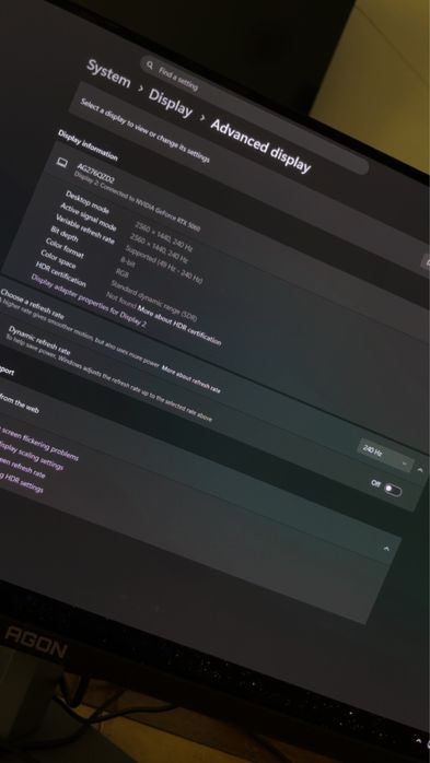 Monitor Gaming QD Oled AOC