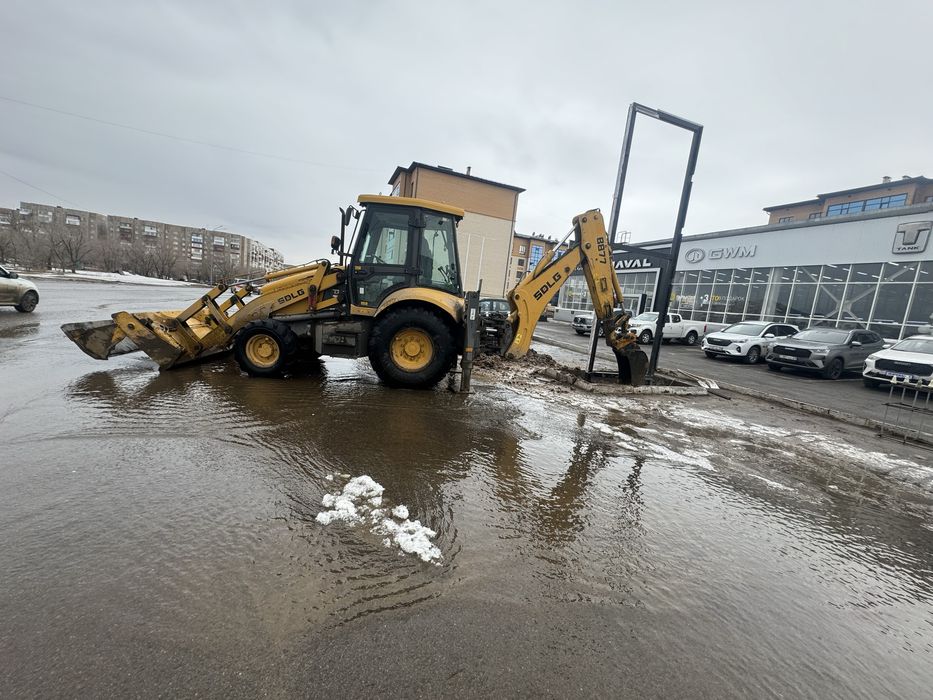 Услуги эксковатора погрузчика 3 в 1