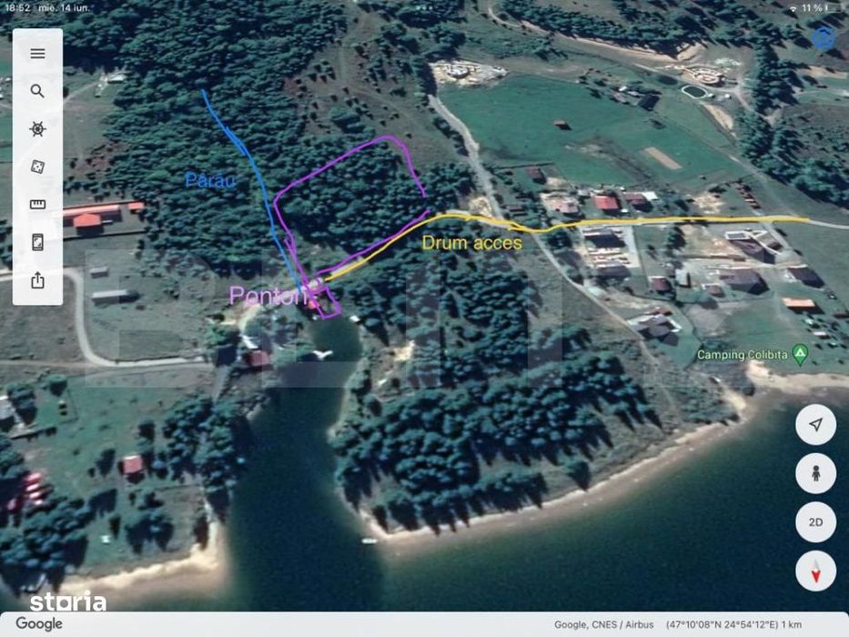 Teren, 4089 mp, acces Lac Colibita