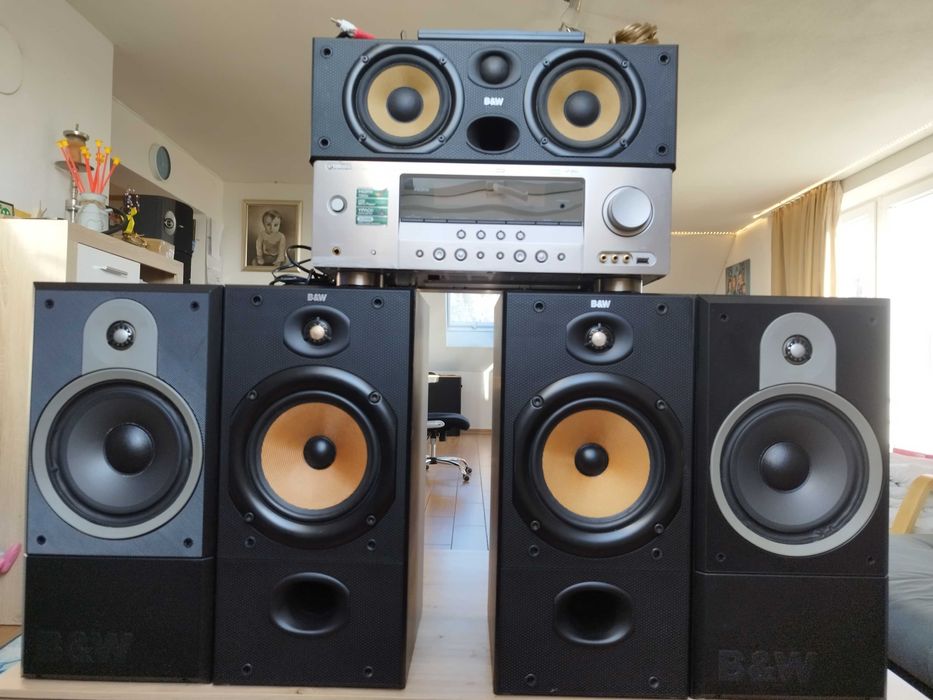 Bowers Wilkins 5.0 + Receiver Yamaha RX-V461