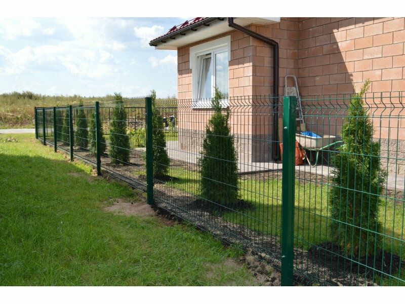 3d забор, 3d ограждения, зелёный забор
