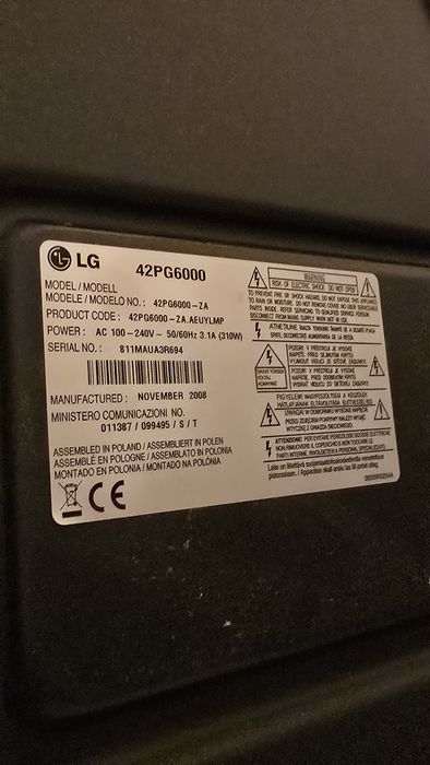 Vânt televizor LG , model 42PG6000
Vând acest televizor Philips, model