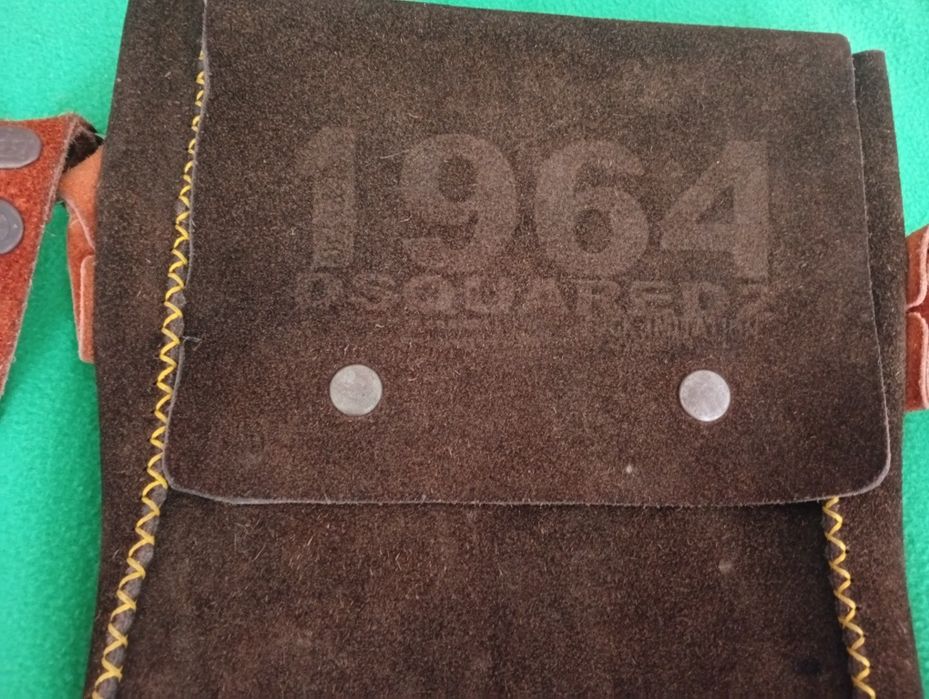 Бутикова чанта от естествена кожа "Dsquared"1964