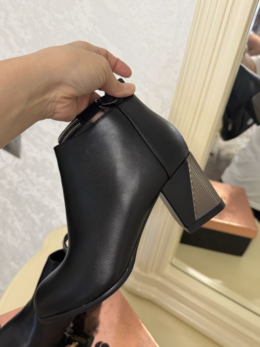 Ботинки демисезонные с начесом, нарядные