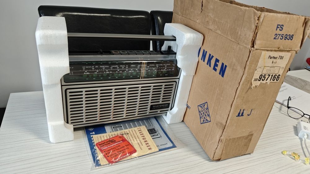 Radio Telefunken Partener 700, raritate,nou , complet!