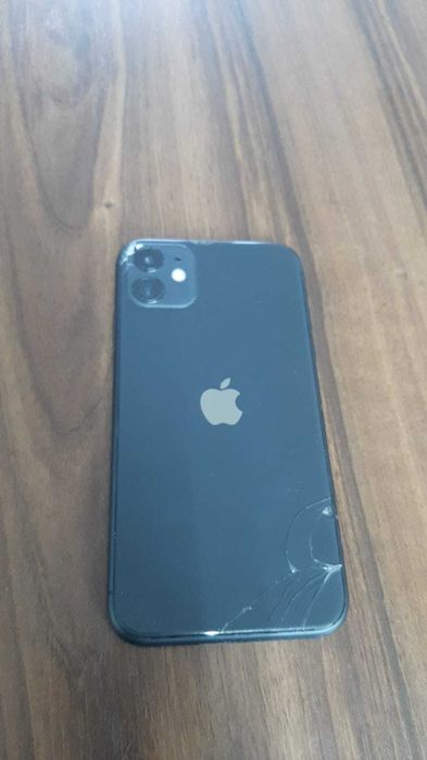 iphone 11 negru cu folie si husa