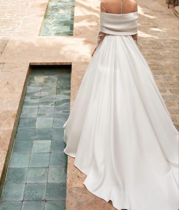 Свадебное платье в европейском стиле.