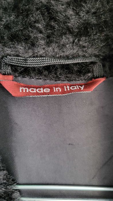 Max Mara -оригинално дълго топло палто от астраган и лисица