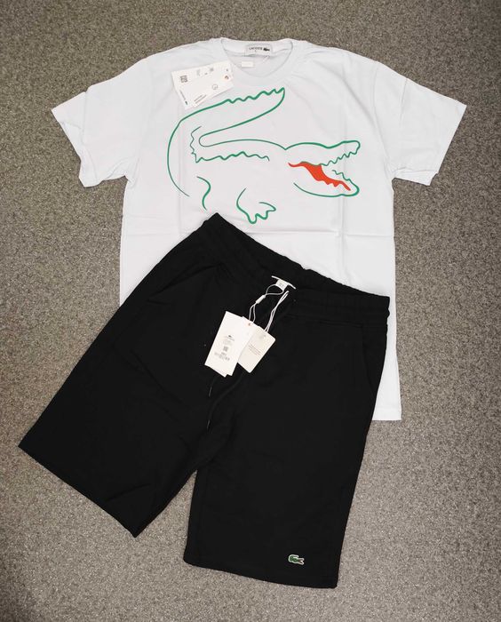 Нова детска мъжка тениска Lacoste памук 100%% фланелка блуза