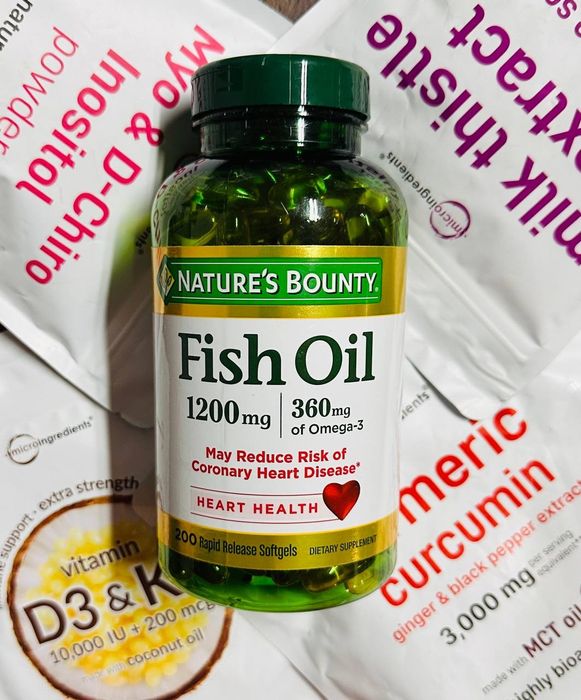 Omega 3,fish oil,1200 mg,200 softgel,nature's bounty,омега 3