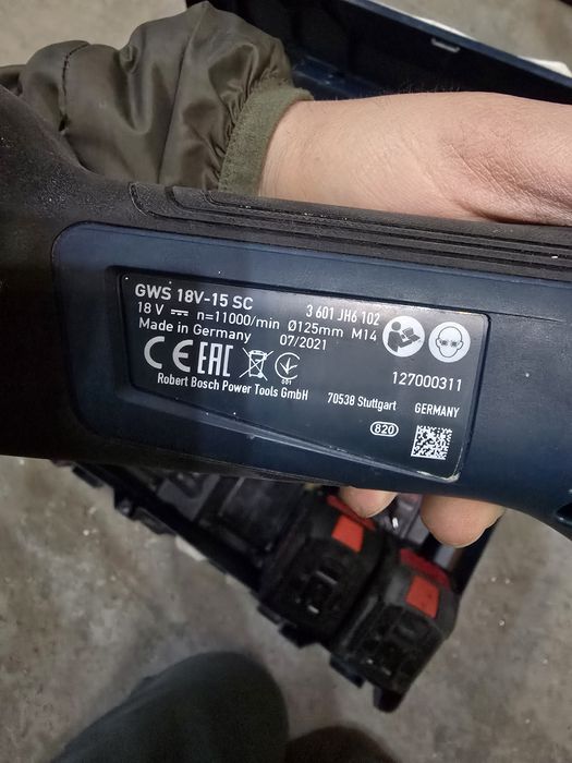 Bosch GWS 18V-15SC 1500w