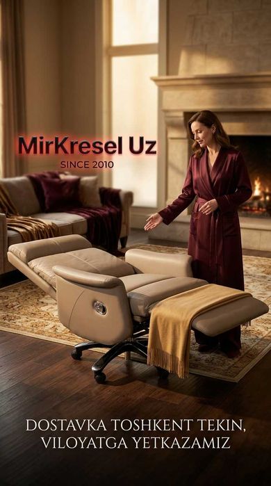 Кресло Офисное MK-2251 Grey Кресло Нархлари Qashqadaryo Kreslo Narxi