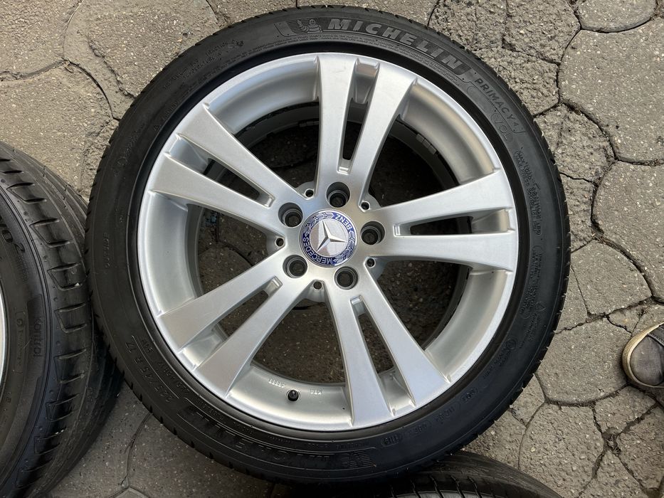 Jante aliaj 5x112mm, anvelope 225/45 R17, Mercedes VW Audi Seat Skoda