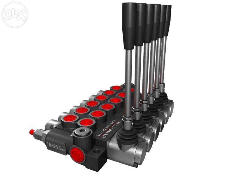 Distribuitor hidraulic monobloc 6 sectiuni 80 l/min 1/2"