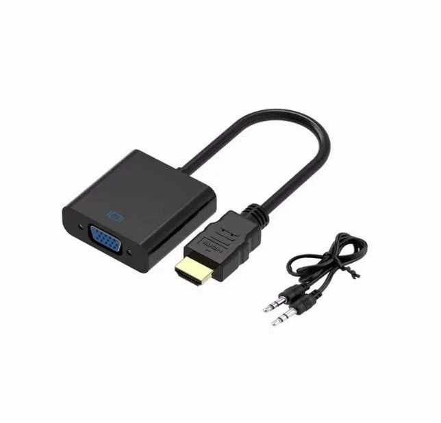 Cablu adaptor HDMI - VGA convertor + cablu audio Laptop XBOX PS3