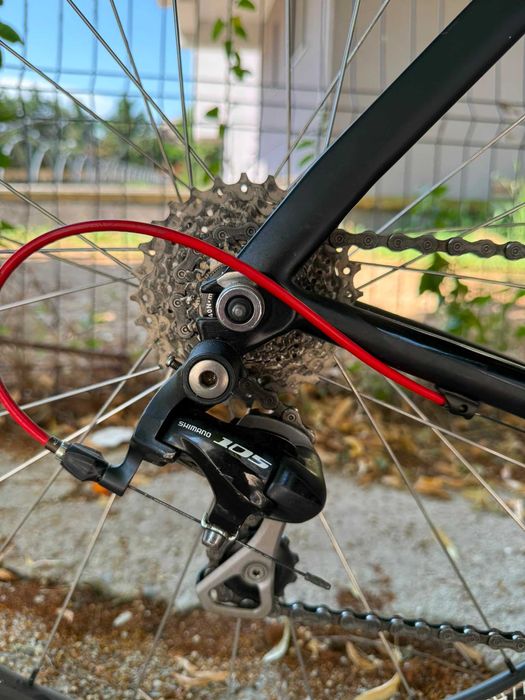 Bicicletă Felt B16 carbon TT/triatlon, mărime 54, Shimano 105 + Ultegra, fără pedale, 4 cauciucuri și camere noi incluse