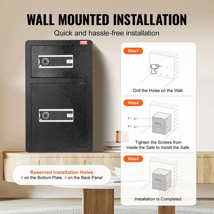 4.5 куб. 127литра сейф с двоен достъп – Кодов и ключов механизъм