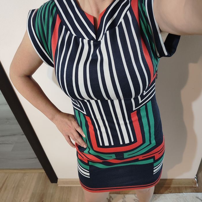 Rochie imprimeu geometric , marime S-M