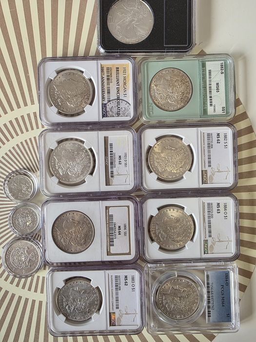 Moneda 1 dollar , one dollar original