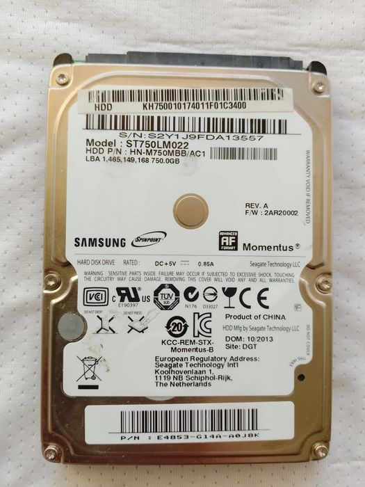 Жёсткий диск на 750гб