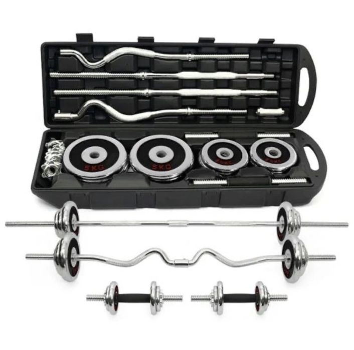 Гантел набор Штанга в кейсе 15/20/30/50/55 кг  все набор