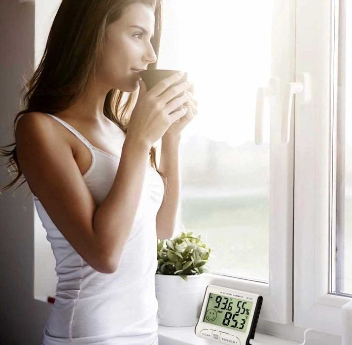 Станция за измерване на външна и вътрешна температура + Влагомер