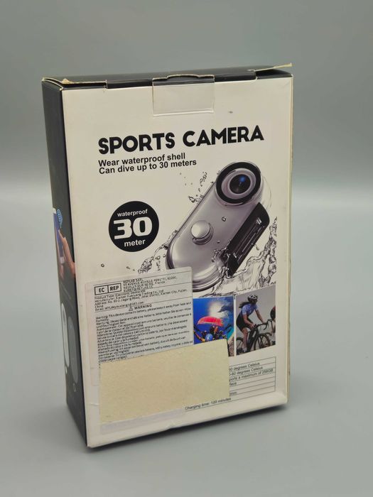 Топ цена!Спортна камера 1080P WiFi H.264 водоустойчива до 30 м