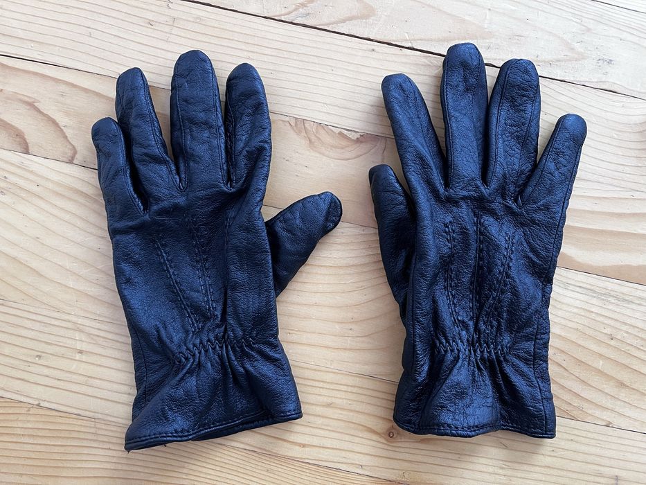 Ръкавици от естествена кожа и вълна