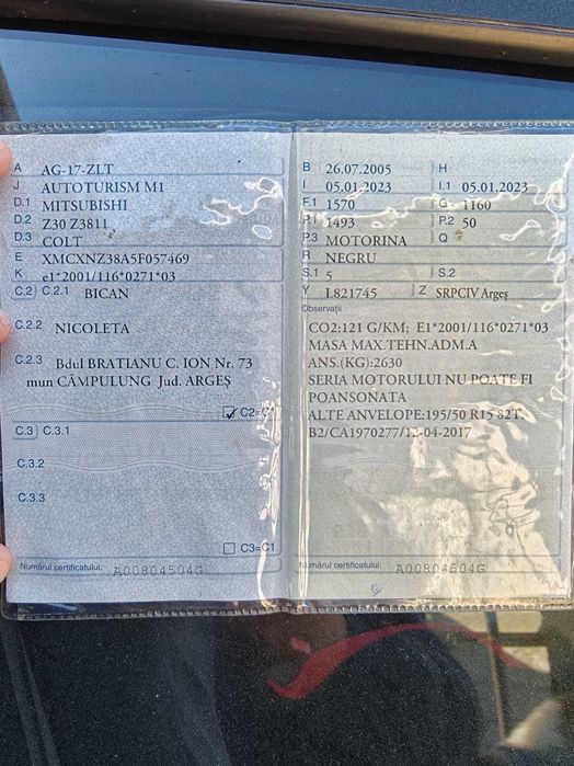 Mitsubishi Colt diesel 1,5l 2005