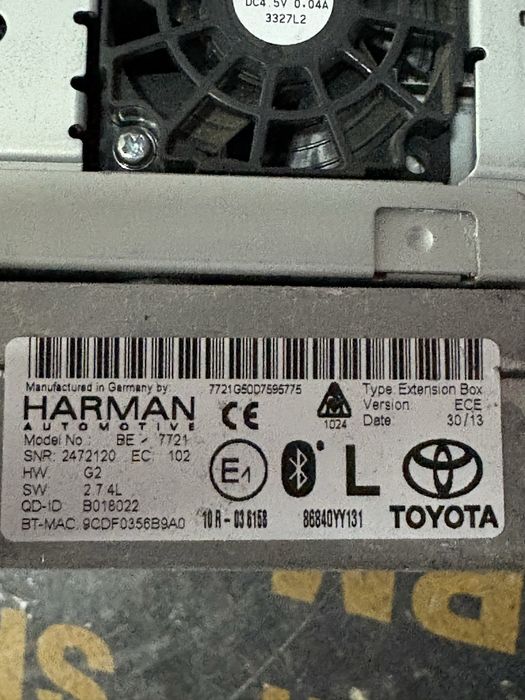 Toyota rav 4 2015 година сд радио монитор