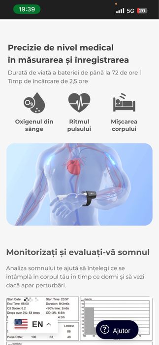 Pulsoximetru Viatom CheckMe O2